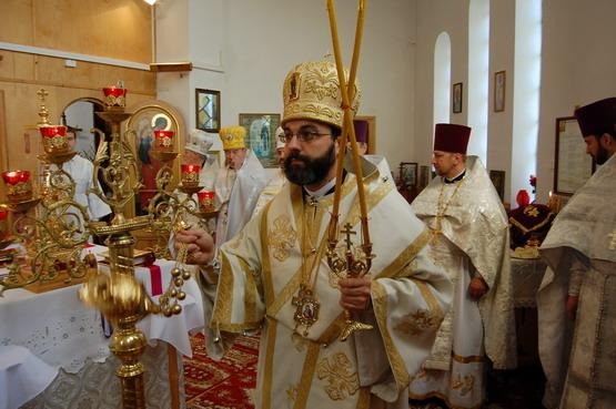 Uroczystości w cerkwi pw. św. Niewiast Niosących Wonności w Czarnej Białostockiej