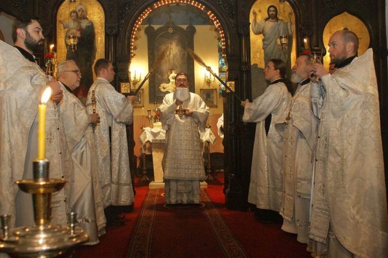 Noworoczny molebień w wolskiej świątyni
