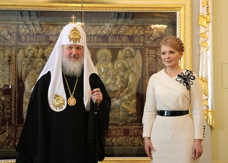 Julia Tymoszenko u patriarchy Cyryla