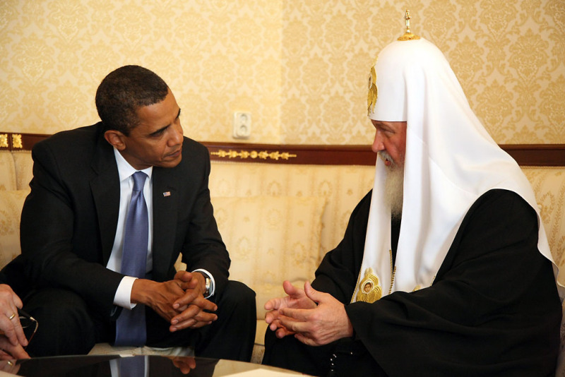 Spotkanie patriarchy Cyryla i Baracka Obamy