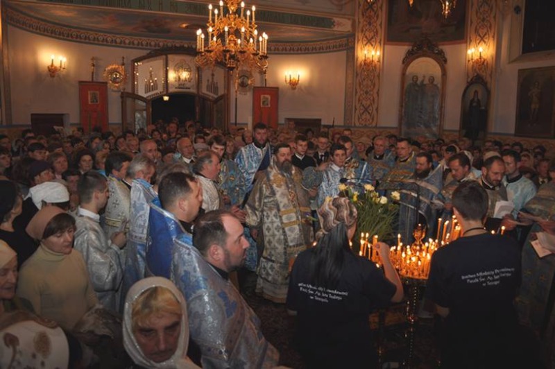 Akatyst przed ikoną Bogurodzicy w Terespolu