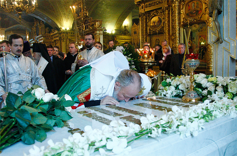 Patr. Cyryl modlił się za duszę Aleksego II