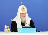 Patriarcha Cyryl na kongresie w Astanie