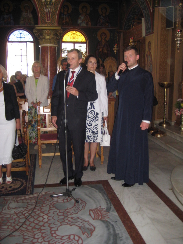 Przywitanie polskiego ambasadora w Atenach