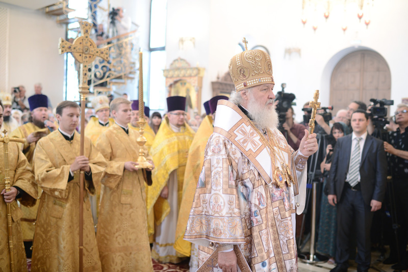 Patriarcha Cyryl poświęcił cerkiew w Katyniu