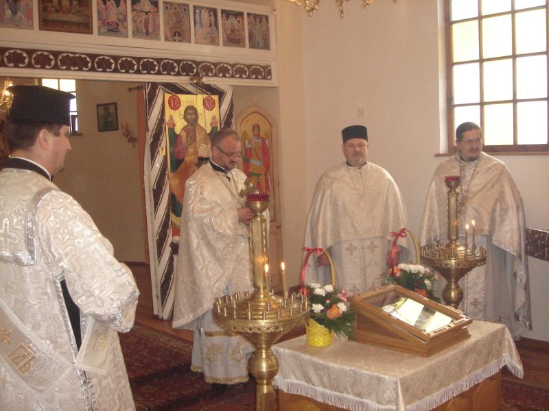 Święto w cerkwi w Lipinach