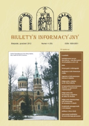 Nowy Biuletyn Informacyjny Bractwa Prawosławnego św.św. Cyryla i Metodego