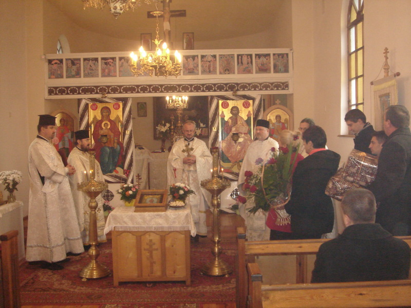 Święto w cerkwi w Lipinach