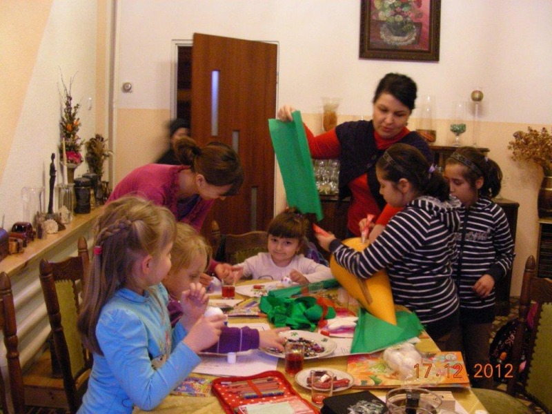 Choinki wykonane przez dzieci w Rudnej