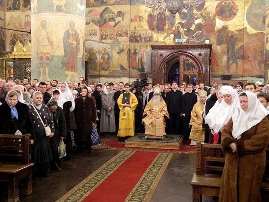Liturgia staroobrzędowców na Kremlu