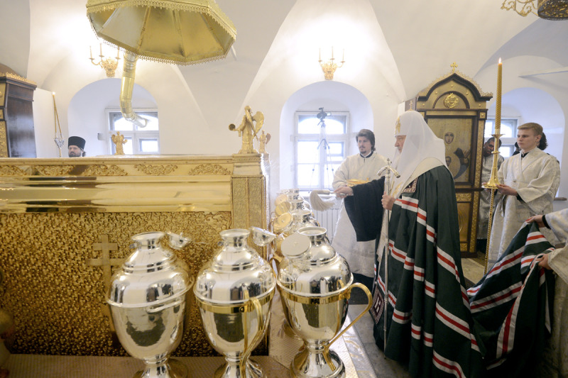 Moskwa: obrzęd przygotowania świętego mira