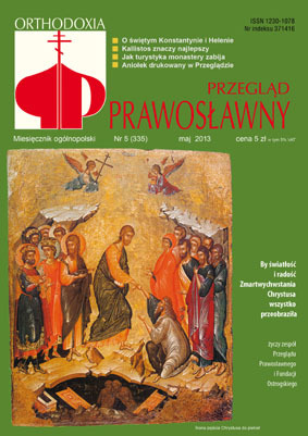 W majowym "Przeglądzie Prawosławnym"