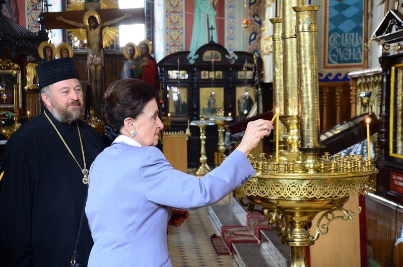 Spotkanie arcybiskupa Jakuba z Karoliną Kaczorowską