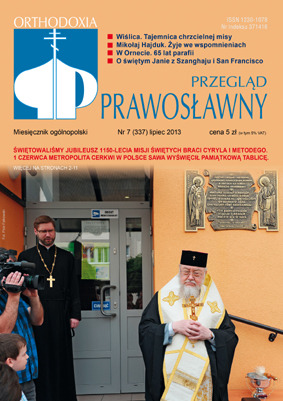 W lipcowym „Przeglądzie Prawosławnym”