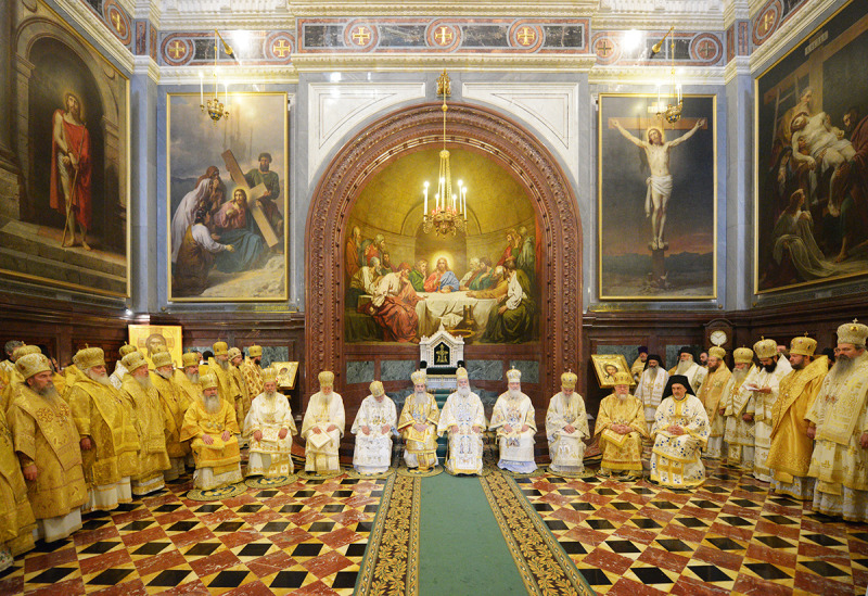 Panprawosławna Boska Liturgia w Moskwie na 1025-lecie chrztu Rusi