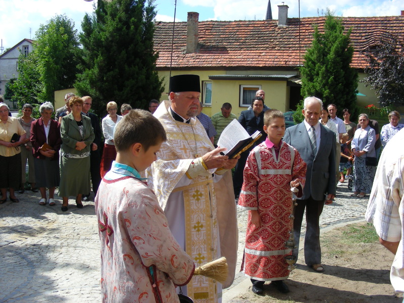 Poświęcenie krzyża w Rudnej