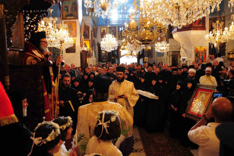 Patriarcha Antiochii Jan X w monasterze Sajdnaja