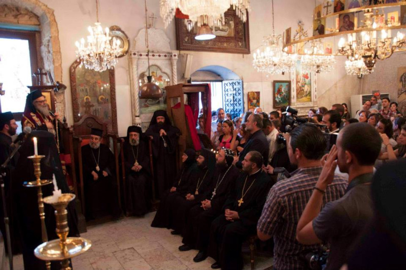Patriarcha Antiochii Jan X w monasterze Sajdnaja