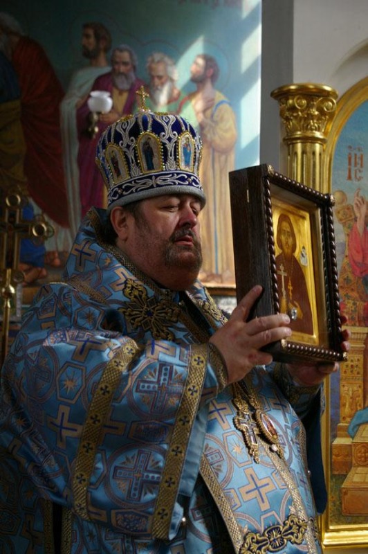 Uroczyste wniesienie kopii Iwierskiej ikony Bogurodzicy