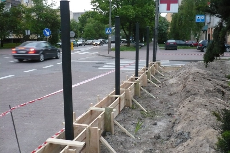 Remont ogrodzenia parafii w Wołominie
