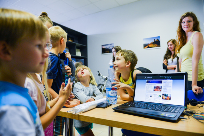 Dzieci w biurze redakcji Cerkiew.pl