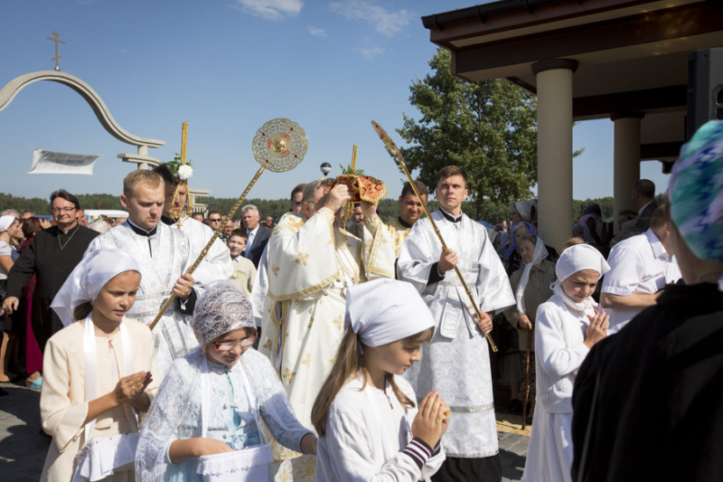 Wyświęcenie cerkwi w Słochach Annopolskich