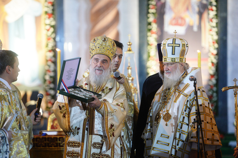 Patriarchowie Ireneusz i Cyryl sprawowali Liturgię w cerkwi św. Sawy