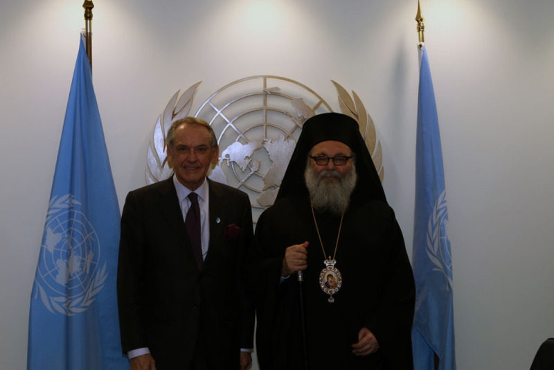 Patriarcha antiocheński Jan X w siedzibie ONZ