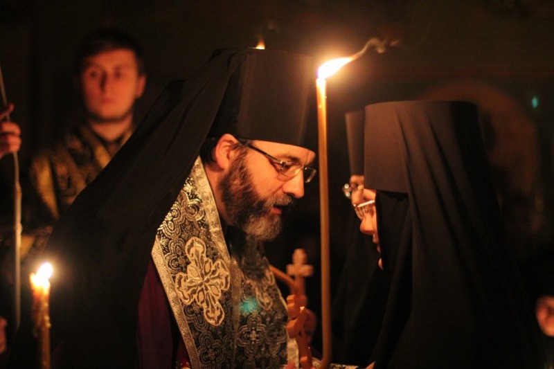 Postrzyżyny w małą schimę w Monasterze Narodzenia Bogurodzicy w Zwierkach