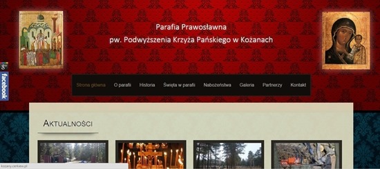 Nowa strona parafii w Kożanach
