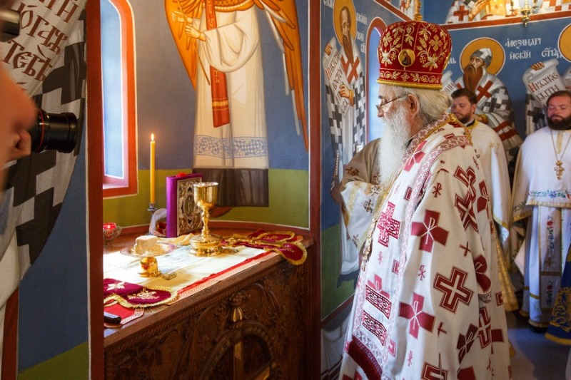 Poświęcenie cerkwi św. Mikołaja Serbskiego
