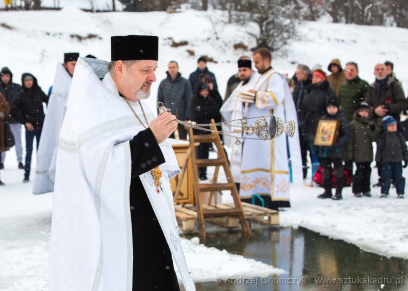 Poświęcenie wody nad Jeziorkiem Czerniakowskim