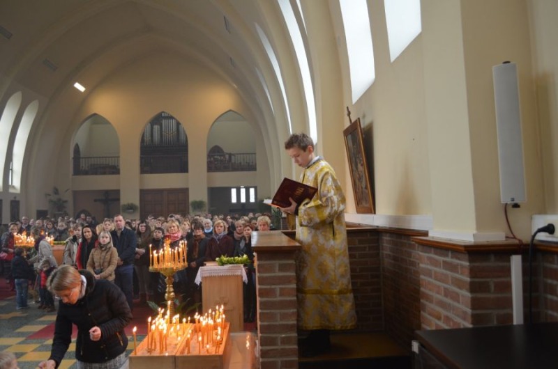 Pierwsza Liturgia w nowej cerkwi polskiej parafii w Brukseli