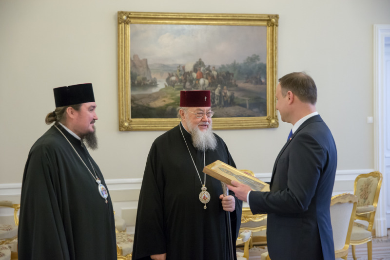 Przekazanie ikony Św. Apostoła Andrzeja Prezydentowi RP