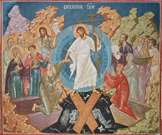 Fresk Zmartwychwstania Panskiego z cerkwi w Mielniku nad Bugiem, fot. Piotr Niesteruk 