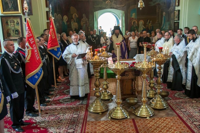 Modlitwa w intencji strażaków w sokólskiej cerkwi