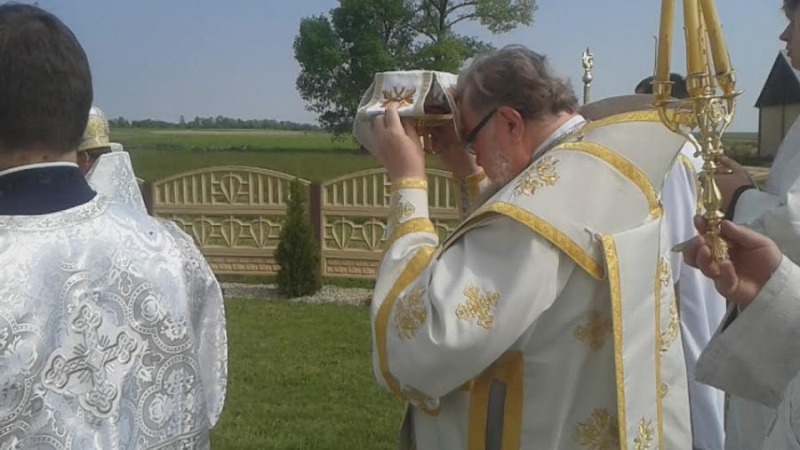 Wyświęcenie cerkwi pw. Podwyższenia Krzyża Świętego w Andryjankach