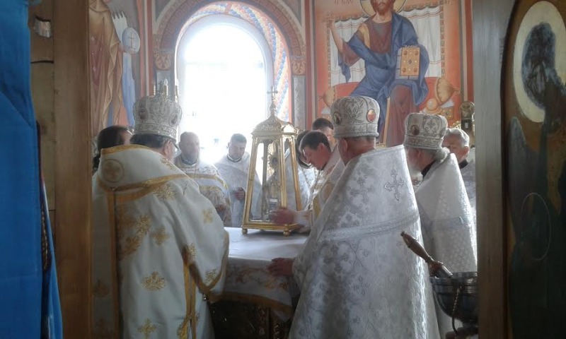 Wyświęcenie cerkwi pw. Podwyższenia Krzyża Świętego w Andryjankach