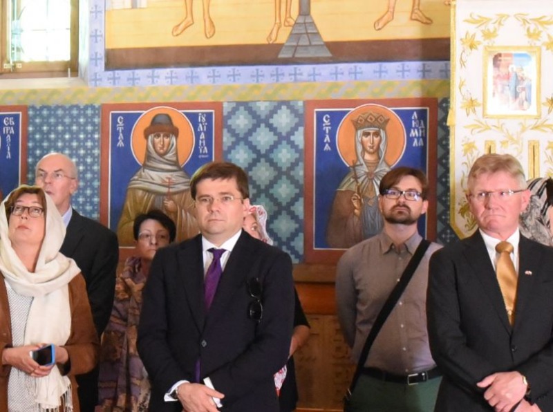 Ambasador Norwegii i Wiceminister Rozwoju w Białowieży i na Grabarce
