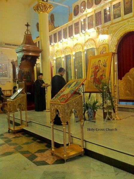 Paraklesis w soborze Świętego Krzyża w Damaszku