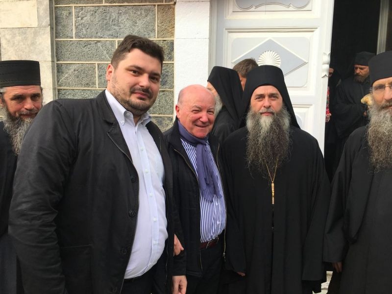 Z nowym ihumenem monasteru św. Pantelejmona