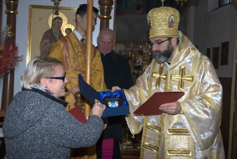 Arcybiskup Jakub w parafii w Mrągowie