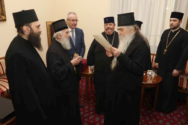 Belgrad: przekazanie relikwii św. Ireneusza z Lyonu. 