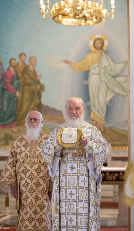 Podczas św. Liturgii w Katedrze Zmartwychwstania Pańskiego 