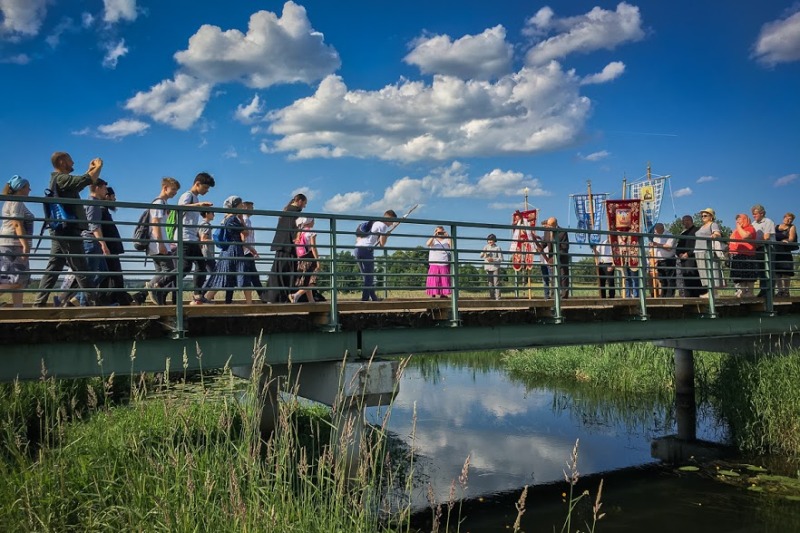 Pierwsza piesza pielgrzymka z Supraśla do Łaźni