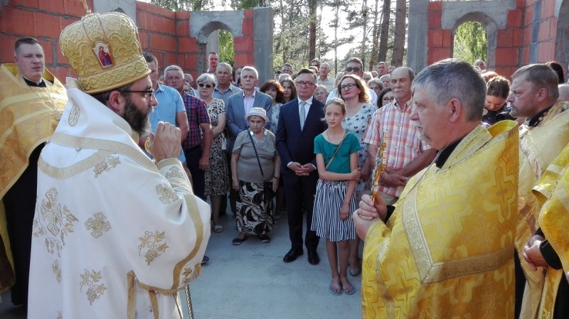 Poświęcenie kamienia węgielnego w Wasilkowie