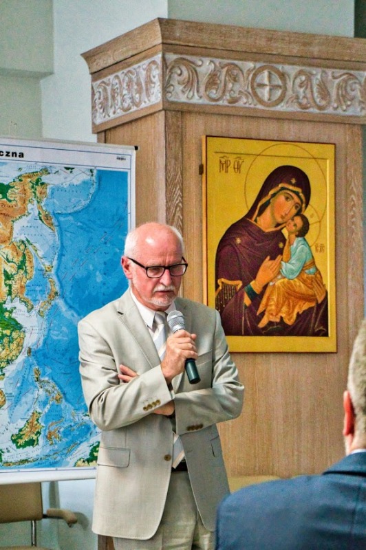 Białystok: panel multimedialny o św. Łukaszu