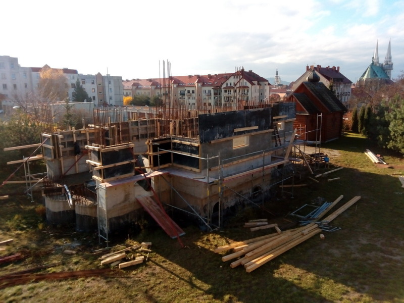 Postępy prac przy cerkwi w Zgorzelcu