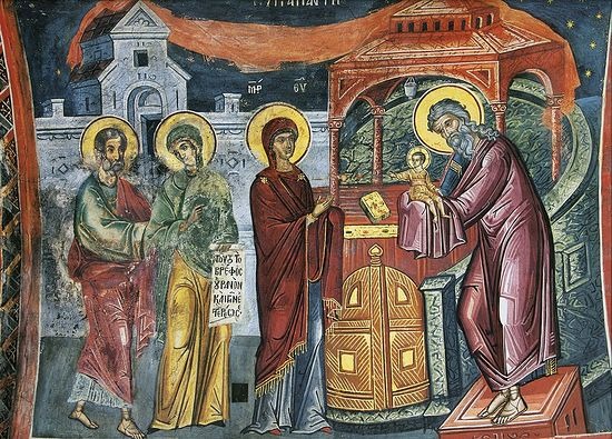 Kondakion świętego Romana Melodosa (cs. Sładkopiewca) na święto Spotkania Pańskiego