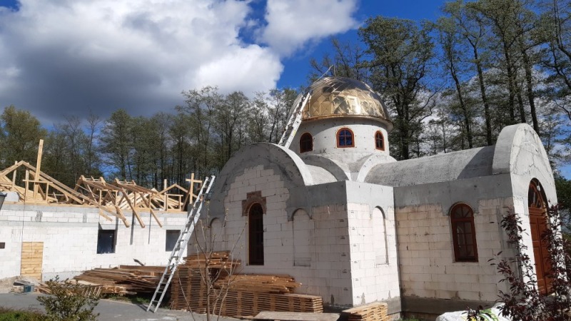 Postępy przy rozbudowie monasteru w Turkowicach